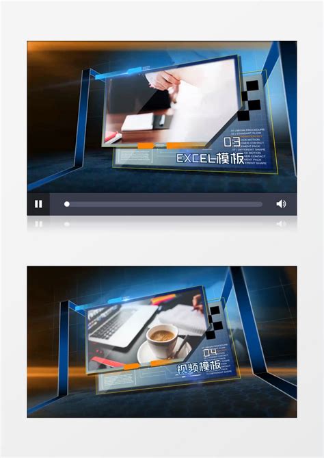 大气3D企业图文展示AE视频模板下载_图文_图客巴巴
