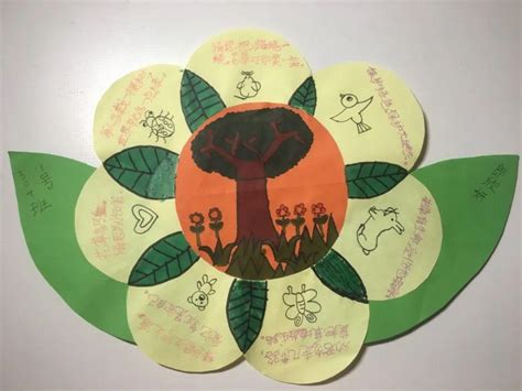 儿童植树节的心愿卡,植树节绘画儿童,植树节卡片_大山谷图库