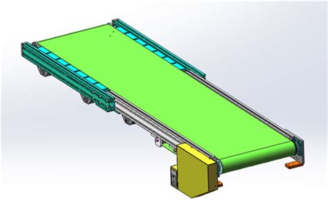 4米长度可调流水线3D模型下载_三维模型_SolidWorks模型 - 制造云 | 产品模型