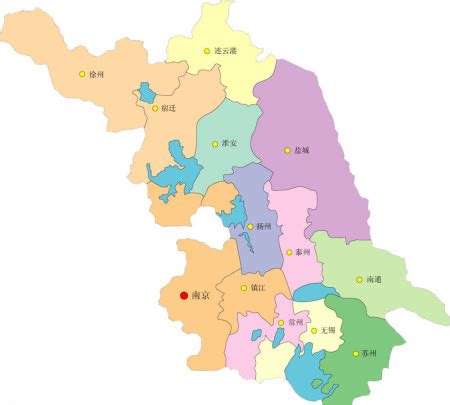 江苏省矢量地图_素材中国sccnn.com