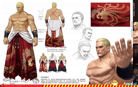 拳皇系列设定集游戏人物原画素材 美术设计图集 线稿CG资料插画 | ABC素材资源网