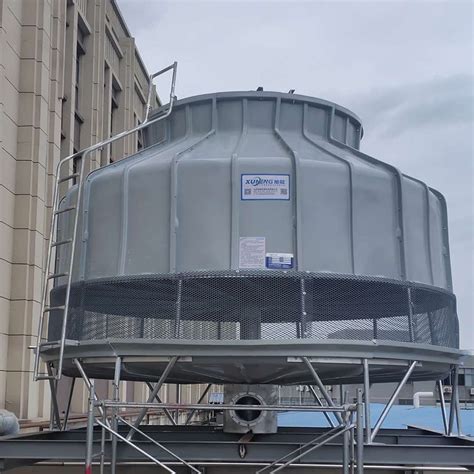 衡水玻璃钢冷却塔现货供应圆形低噪音耐高温凉水塔 小型水冷塔|.河北华强科技开发有限公司