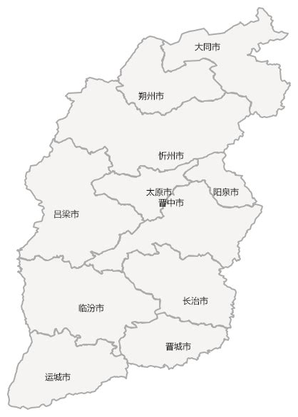 山西省政区图图片