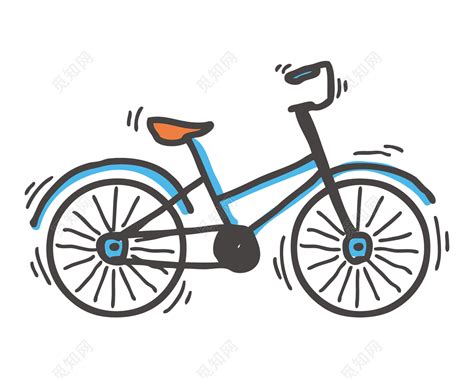 卡通自行车素材免费下载 - 觅知网
