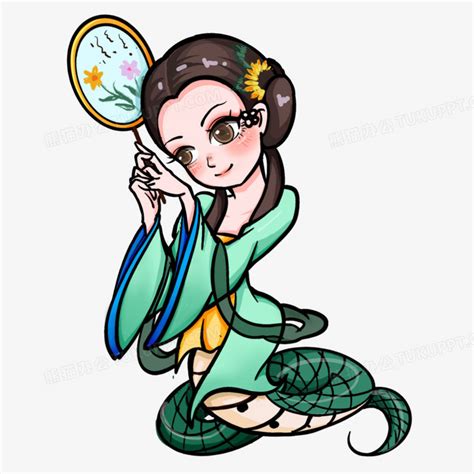 动漫小白蛇图片