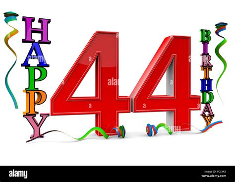 Glücklich 44. Geburtstag Stockfotografie - Alamy