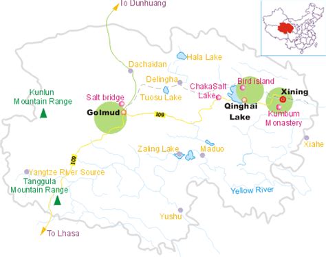 Qinghai,a provincial-level division in N.W. China
