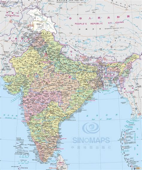 印度地图 - 印度卫星地图 - 印度高清航拍地图