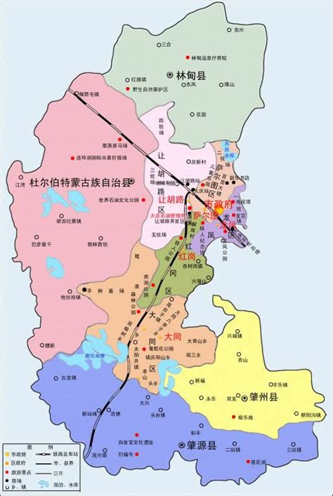 大庆市旅游详细介绍，行政区划、人口面积、交通地图、特产小吃、风景图片、名胜古迹、景区景点等