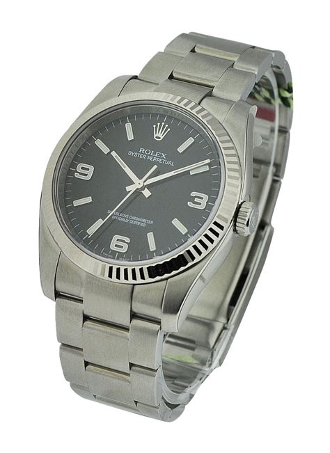 Rolex Oyster Perpetual 116034 - Gents Watch - Black Dial - 2009