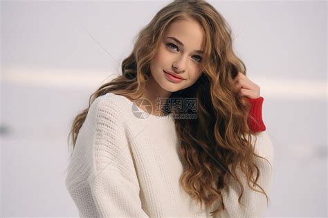 白色毛衣女生温柔头像