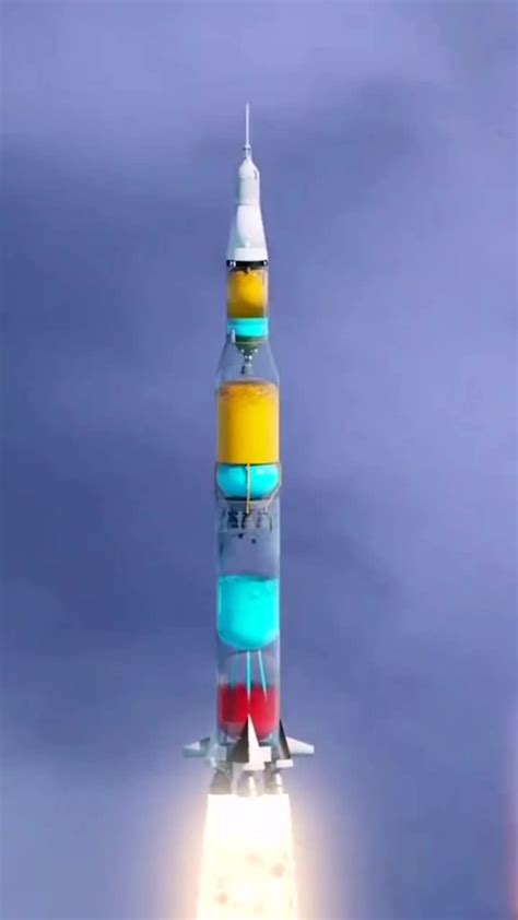 震撼！3D超真实模拟火箭发射，这将会是你第一次看到动态的燃料消耗全过程！