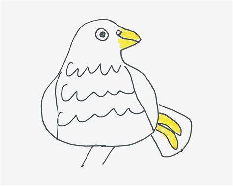 简单儿童简笔画教程 涂色小鸽子怎么画最简单（儿童绘画的真谛是） - 有点网 - 好手艺
