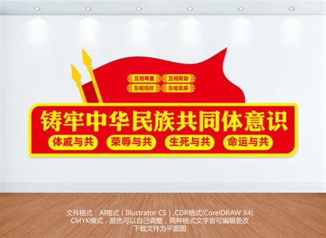铸牢中华民族共同体意识,党建展板,宣传展板模板,设计模板,汇图网www.huitu.com