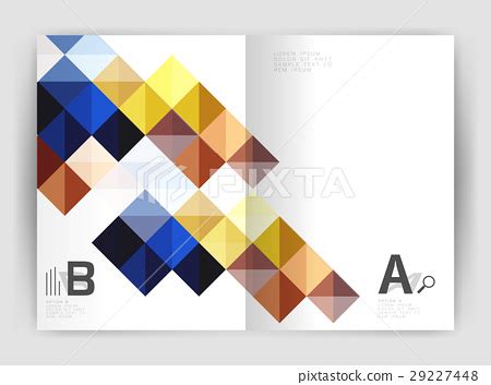 Vector square template background - 스톡일러스트 [29227448] - PIXTA
