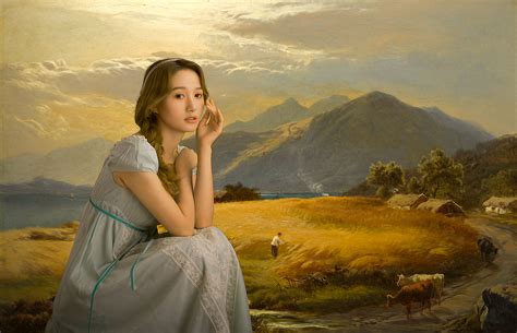 居斯塔夫·库尔贝古典美女肖像油画,美术绘画,其他设计,设计,汇图网www.huitu.com
