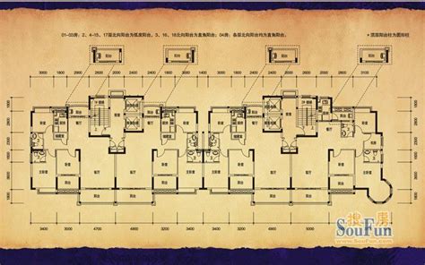 金域滨江D1户型，金域滨江5室2厅2卫1厨约162.24平米户型图，朝南朝向 - 钦州安居客