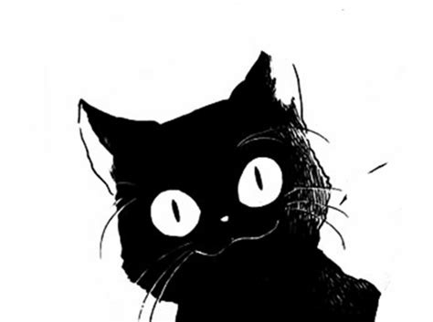 非主流头像动漫黑猫