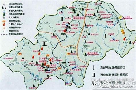 神农架旅游地图图片