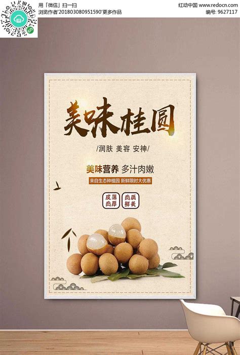 美味桂圆特产主题宣传海报其他素材免费下载_红动网