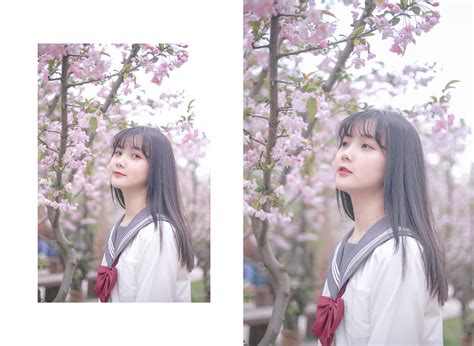 春日赏花的少女高清图片下载-正版图片507707384-摄图网