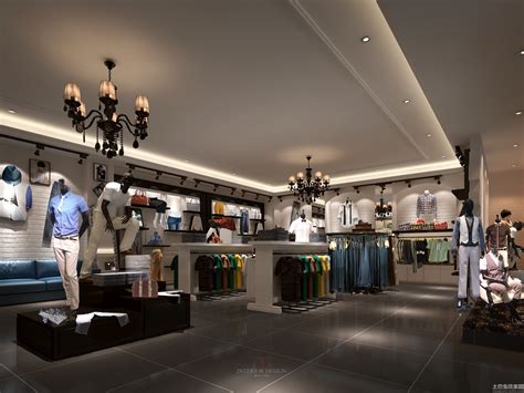 现代服装店设计 - 效果图交流区-建E室内设计网