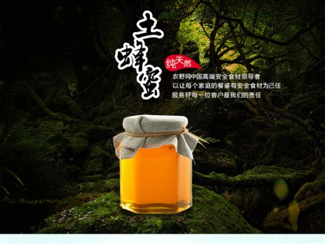 纯天然蜂蜜广告,纯天然蜂蜜,家养纯天然土蜂蜜广告_大山谷图库