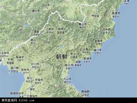 韩国朝鲜地图图片