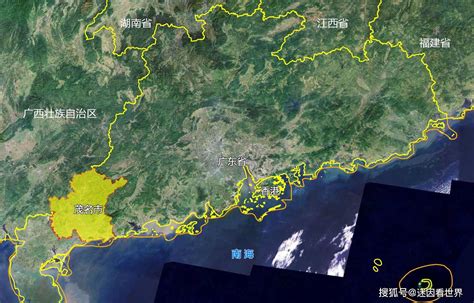 广东地形图图片