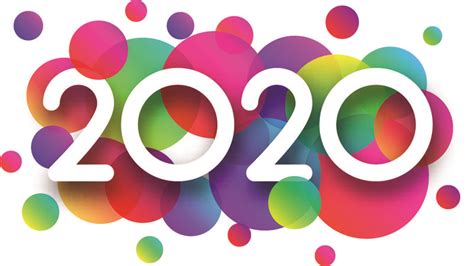 为您的假日设计提供色彩2020数字的新年概念素材-高清图片-摄影照片-寻图免费打包下载