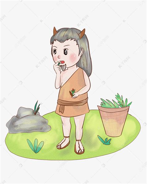 画炎帝简笔画图片