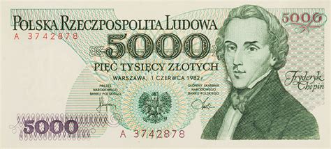 Banknot 5000 złotych | Muzeum Papiernictwa w Dusznikach-Zdroju