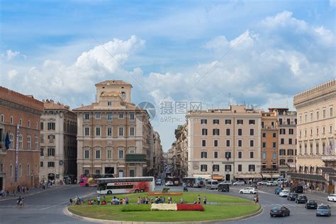 意大利首都罗马威尼斯广场城市建筑风光高清图片下载-正版图片501551122-摄图网