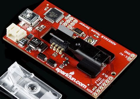 avago ADNS-2620鼠标传感器 电路原理图+Arduino测试程序等设计资料 - Arduino