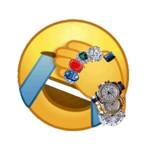 捂脸表情包带宝石、戒指、手表版本_Emoji