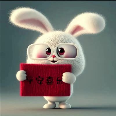 2023年最吉利的兔子头像 红色喜庆吉利2023年的兔子来了_风水头像_头像屋