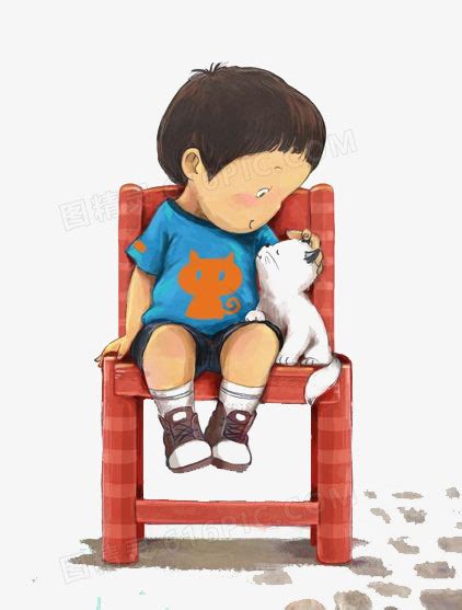 小男孩和猫图片免费下载_PNG素材_编号1yqidl2kz_图精灵