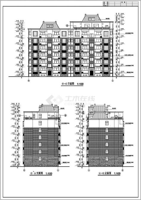 设计装修枣阳市东方塞纳8#楼住宅全套装修设计CAD图纸_居住建筑_土木在线