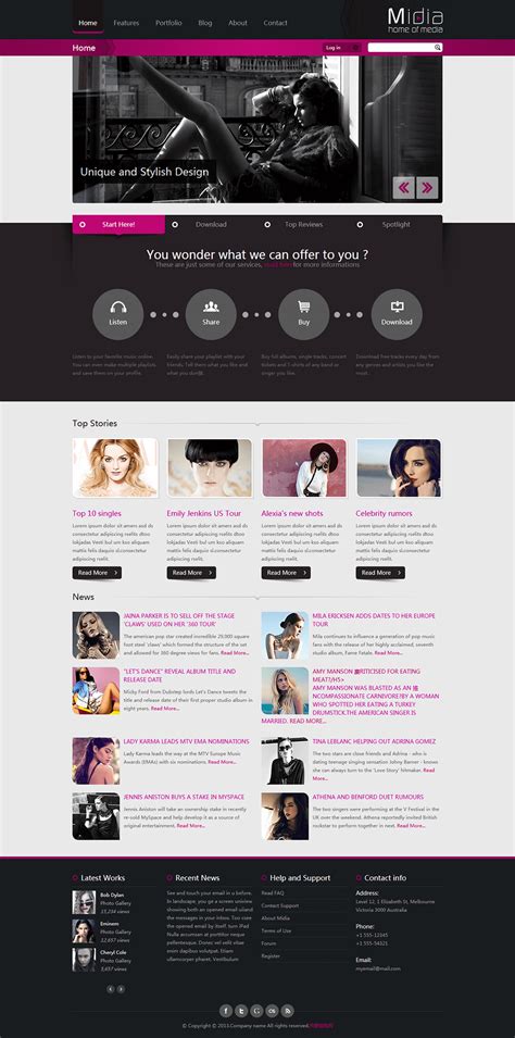 时尚潮流的女性网站html模板_行业模板_我爱模板网 - 提供下载 ...