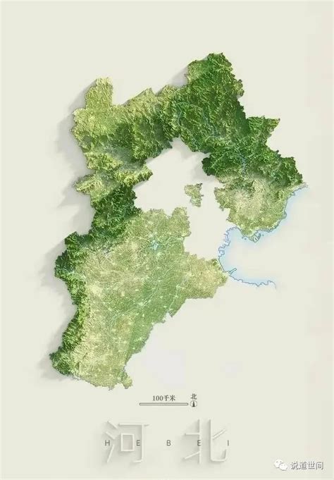 中国34省区高清3D地图-河北_河北地图_初高中地理网
