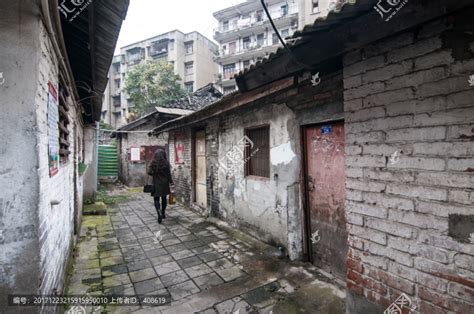 上海老城区街道的旧房子,城镇风貌,建筑摄影,摄影素材,汇图网www.huitu.com