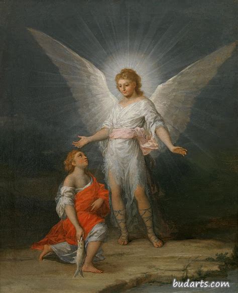 托比亚斯和天使 - 弗朗西斯科·戈雅 - 画园网