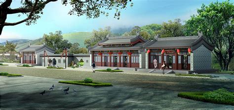 仿古建筑效果图图片