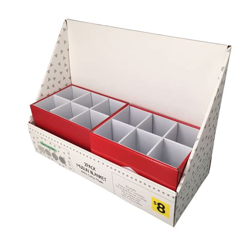 定制雾化器纸盒样品纸质展示盒斜面 桌面陈列架超市pdq瓦楞展示盒-阿里巴巴