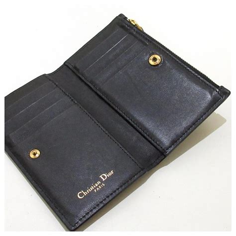 Dior wallet Black Leather ref.407237 - Joli Closet