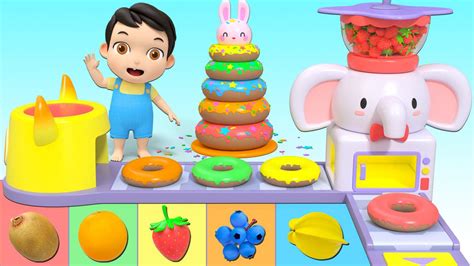 甜甜圈蛋糕，认识颜色早教动画_腾讯视频