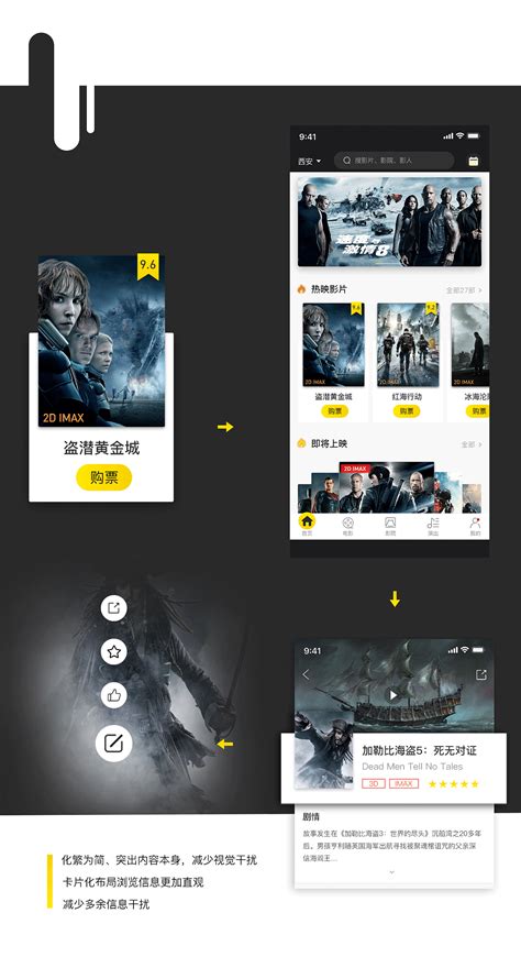 电影网页设计代码，黑色的html视频网站模板-17素材网