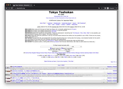 Tokyo Toshokan -- #tokyotosho @ irc.rizon.net -- Torrent Listing ...