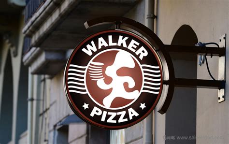 Walker pizza 披萨连锁店LOGO设计、品牌全案设计、VI视觉形象设计-尚略上海餐饮VI设计公司博客