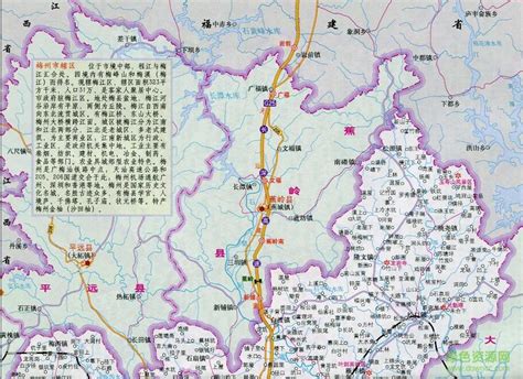 梅州市地图高清版下载-梅州地图全图高清版下载jpg格式-绿色资源网